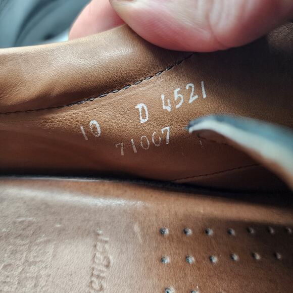 Allen Edmonds Passenger Black Leather Comfort Oxford Dress Shoes Men’s 10 D - Picture 9 of 9